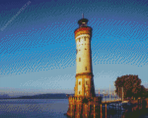 Lighthouse of Lindau Diamond Painting