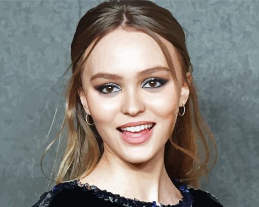 Lily Rose Depp Model Diamond Painting