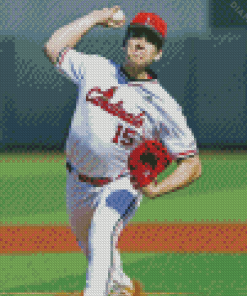Louisville Cardinals Baseball Player Diamond Painting