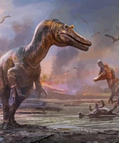 Mad Dinosaurs Fighting Diamond Painting