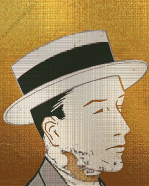 Man With Hat Diamond Painting