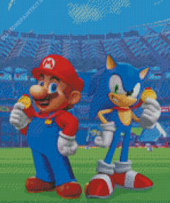 Mario And Sonic Champions Diamond Painting