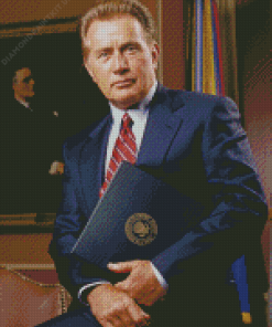 Martin Sheen In The West Wing Diamond Painting