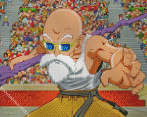 Master Roshi Dragon Ball FighterZ Diamond Painting