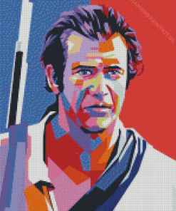 Mel Gibson Pop Art Diamond Painting