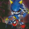 Metal Sonic The Hedgehog Diamond Painting