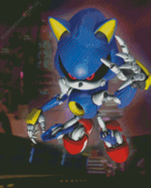 Metal Sonic The Hedgehog Diamond Painting