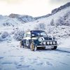 Mini Rally Car In Snow Diamond Painting