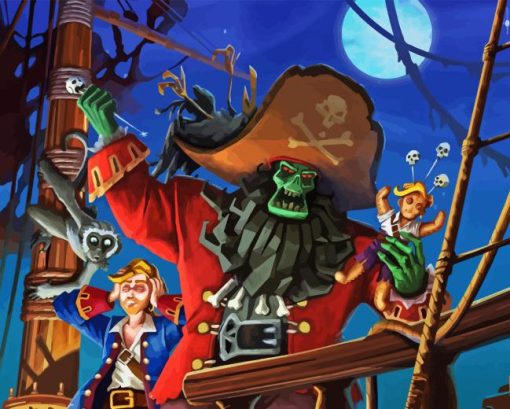 Monkey Island Game Diamond Painting