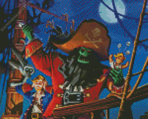 Monkey Island Game Diamond Painting