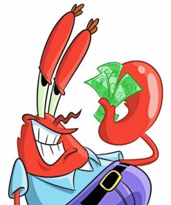 Mr Krabs Character Diamond Painting