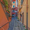 Nemi Village Alley Diamond Painting