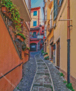 Nemi Village Alley Diamond Painting