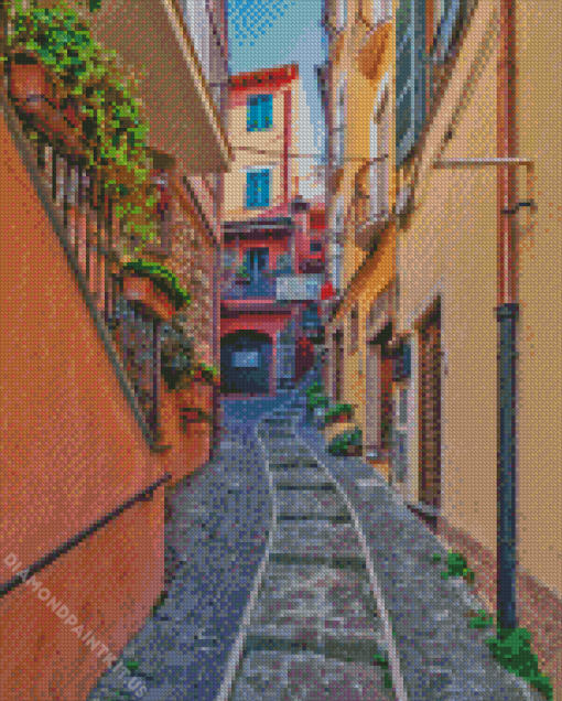 Nemi Village Alley Diamond Painting