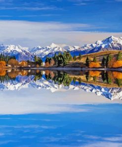 New Zealand Lake Camp Diamond Painting