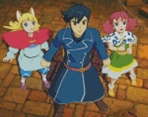 Ni no Kuni Characters Diamond Painting