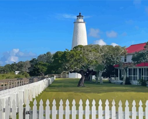 Ocracoke Lighthouse Diamond Painting