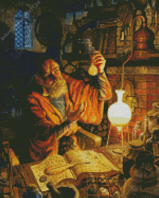 Old Man Alchemist Diamond Painting