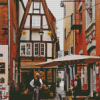Old Street Buildings in Bremen Diamond Painting