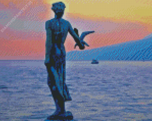 Opatija Maiden With The Seagull Diamond Painting