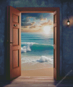 Open Door To Sea Diamond Painting