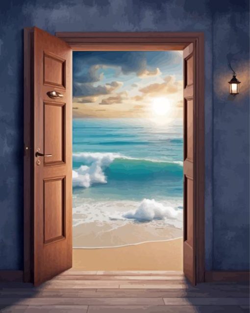 Open Door To Sea Diamond Painting