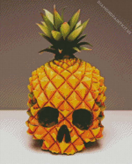 Pineapple Skull Diamond Painting
