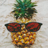 Pineapple Wearing Sunglasses Diamond Painting