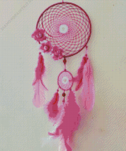 Pink Dream Catcher Diamond Painting