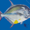 Pompano Fish Underwater Art Diamond Painting