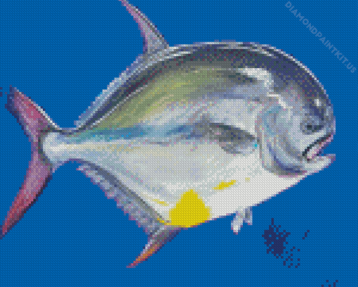 Pompano Fish Underwater Art Diamond Painting