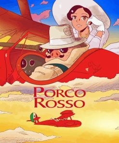 Porco Rosso Animation Diamond Painting