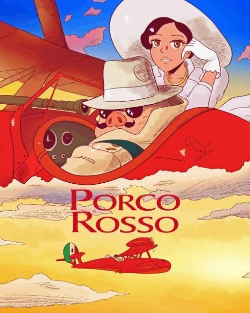 Porco Rosso Animation Diamond Painting