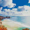 Porthcurno Beach Penzance Diamond Painting