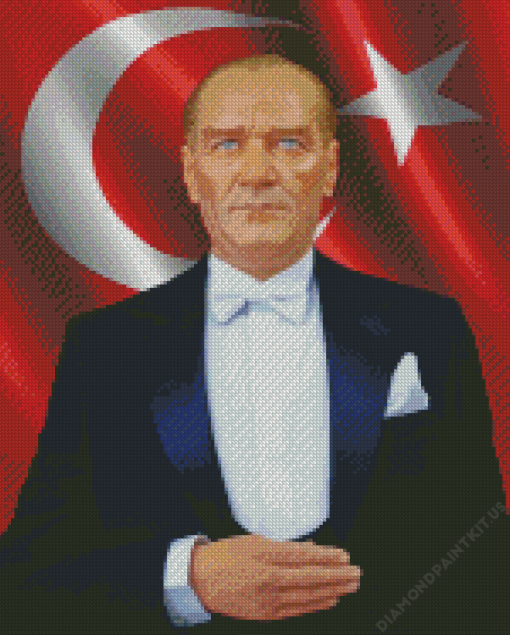 President Of Turkey Ataturk Diamond Painting