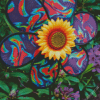 Psychedelic Flower Diamond Painting