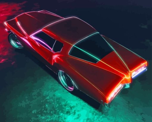 Red Buick Riviera Diamond Painting