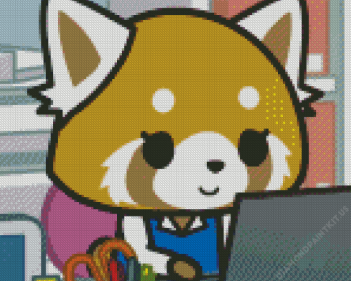 Retsuko From Aggretsuko Diamond Painting