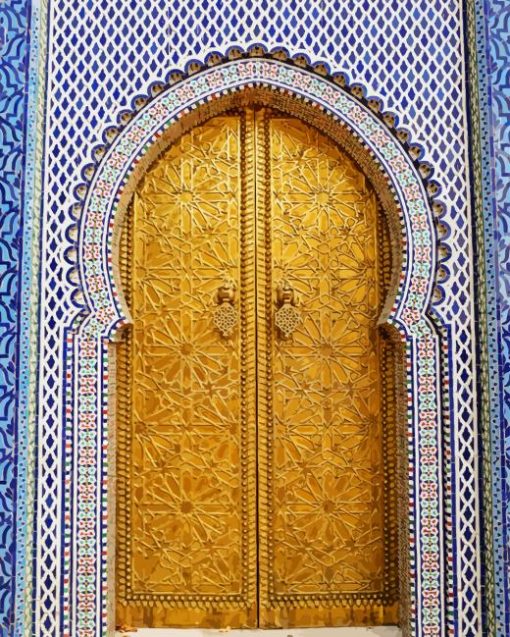 Royal Palace Fez Door Diamond Painting