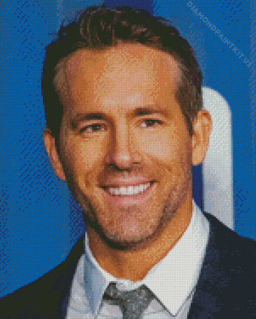 Ryan Reynolds American Actor Diamond Painting