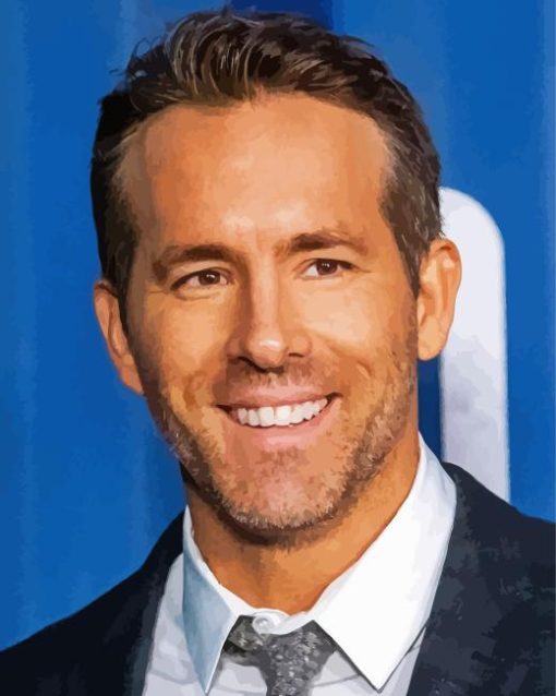 Ryan Reynolds American Actor Diamond Painting