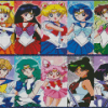 Sailor Scout Characters Diamond Painting