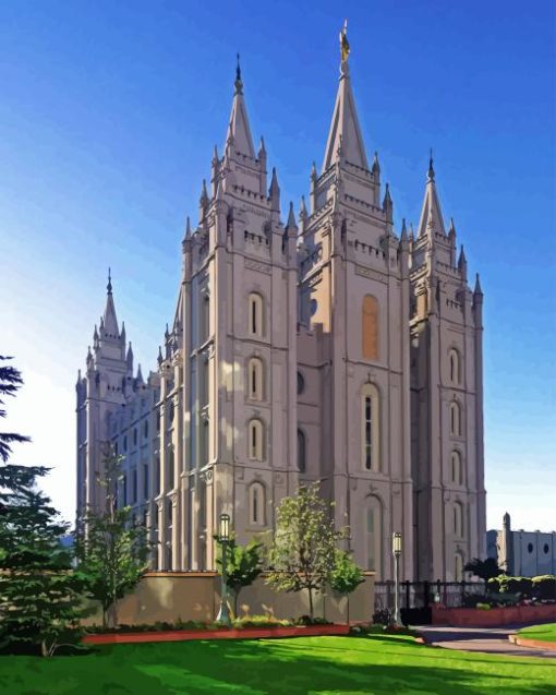 Salt Lake Temple Utah Diamond Painting