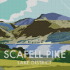 Scafell Pike Lake Poster Diamond Painting