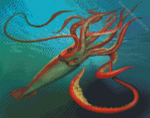 Sea Squid Underwater Diamond Painting