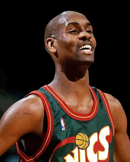 Seattle Supersonics Basketball Player Diamond Painting