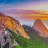 Seoraksan Mountain Sunset Diamond Painting