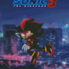 Shadow Sonic Poster Diamond Painting