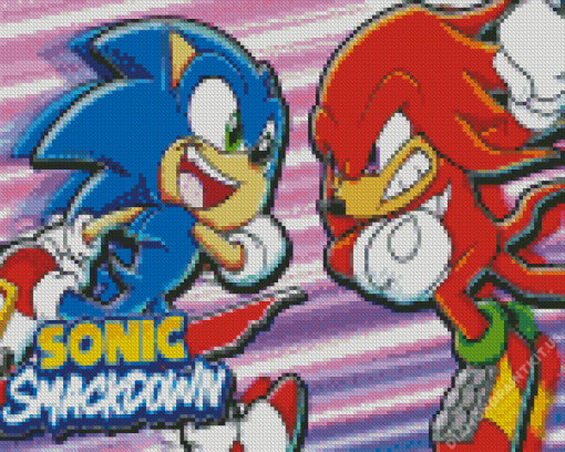 Sonic and Knuckles Diamond Painting