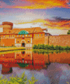 Spandau Zitadelle Sunset Diamond Painting